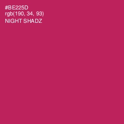 #BE225D - Night Shadz Color Image